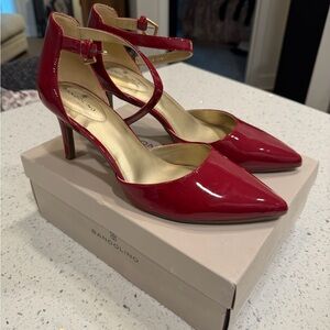 Bandolino Red Patent Leather Heels